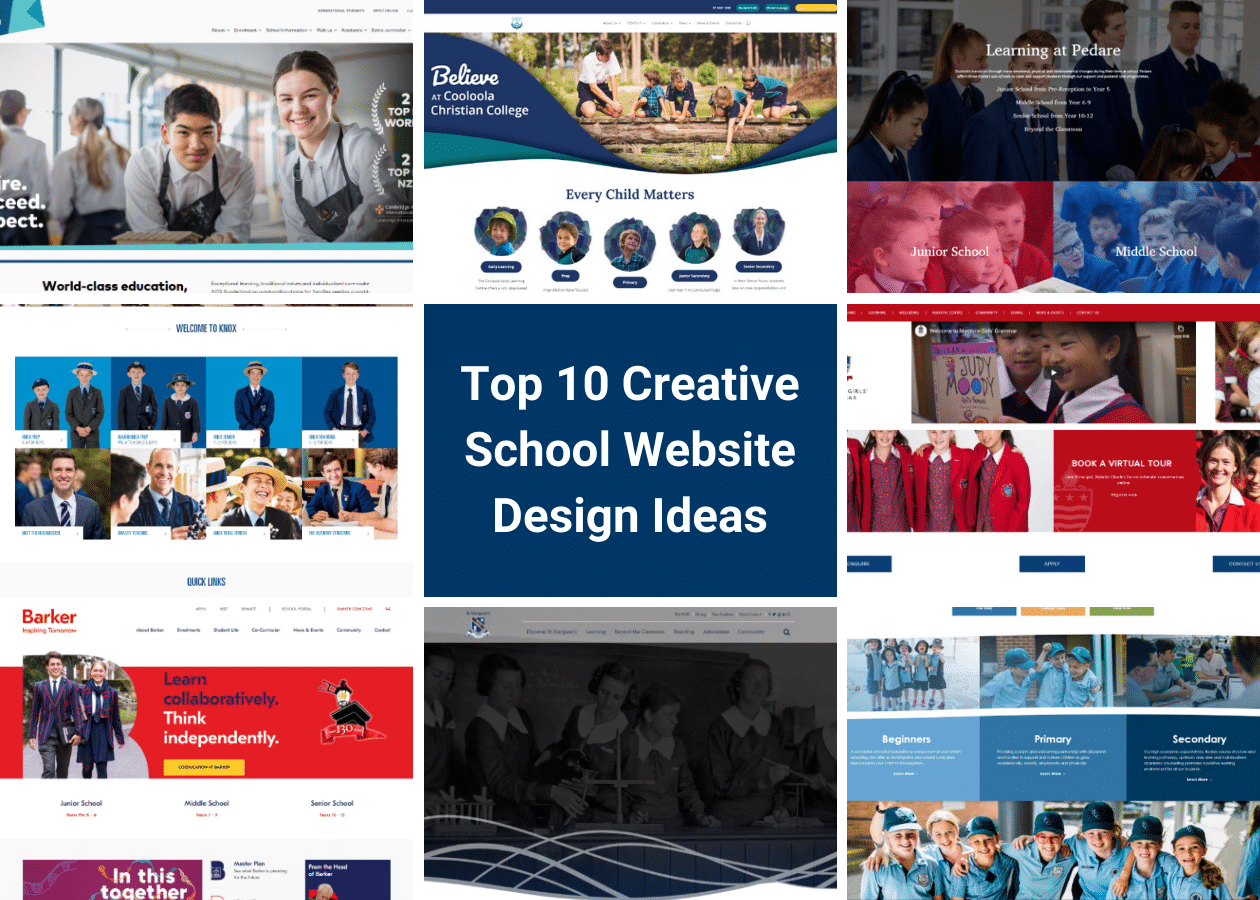 Creative School Website Design Ideas 1260 X 900px 