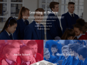 Pedare Christian College School Website Design