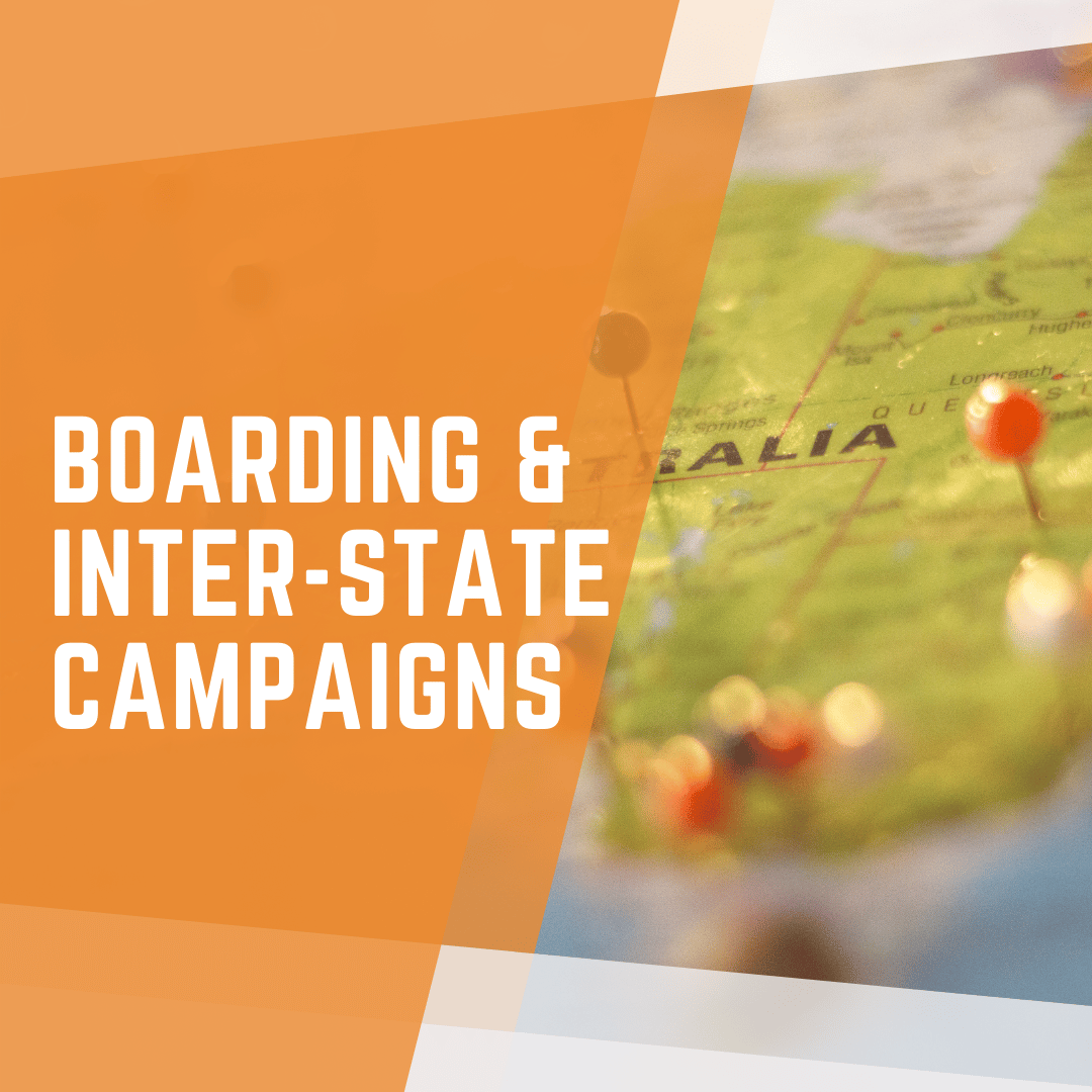 Boarding and inter-state marketing