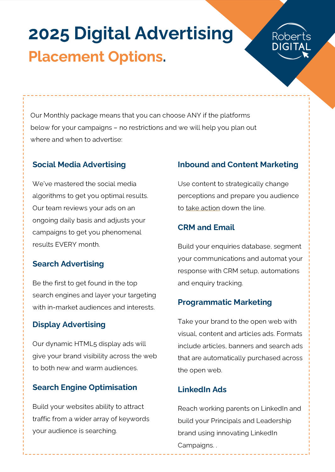 services outline